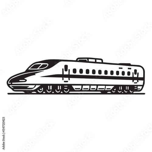 Old Time Train Clipart with Authentic Railroad Detailing

