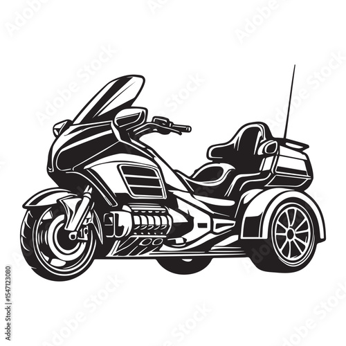 Trike Bike Art for Bike Lovers Sublimation Ready Design Asset

