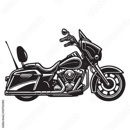Biker Clipart Pack with Trike and Race Motorcycles for Crafting


