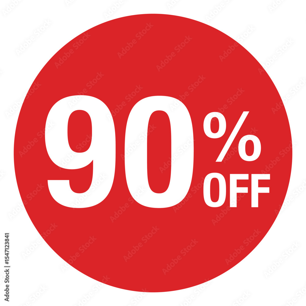 ”90%OFF ”の文字入り 円形のイラスト 赤色 白文字 背景透過
”90%OFF ”の文字入り 円形のイラスト 赤色 白文字 背景透過