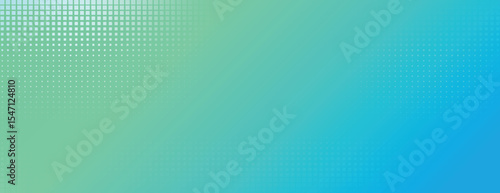 Gradient background with green and blue colors, featuring a dotted texture. The background is vibrant and modern, with a smooth transition. Minimal halftone texture, halftone dotted background vector