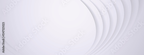White background with a modern, layered texture. The background is smooth and elegant. White color enhances the background's simplicity. Abstract minimal curved layered texture background vector