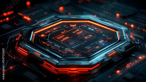 Technology, Futuristic, Interface, Futuristic Technology Interface