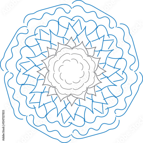 mandala round ornament