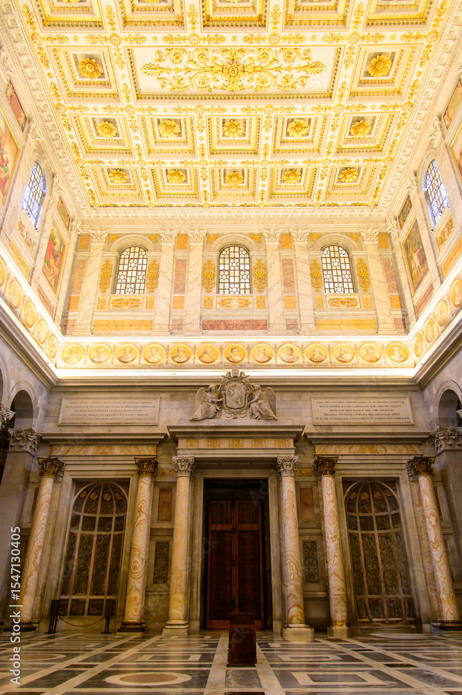 Obraz premium Beautiful view of the Church of San Paolo fuori le mura in Rome, Italy