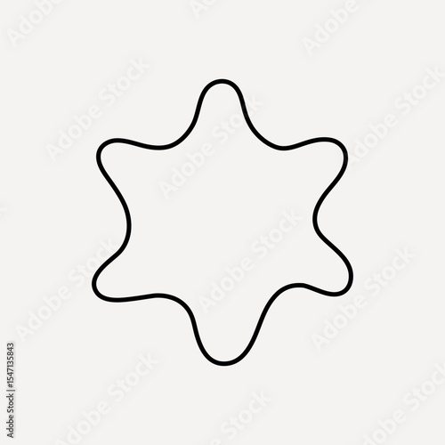 Abstract star shape design vector