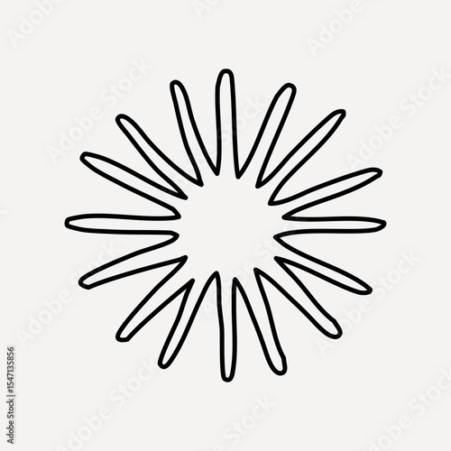Abstract star shape design vector