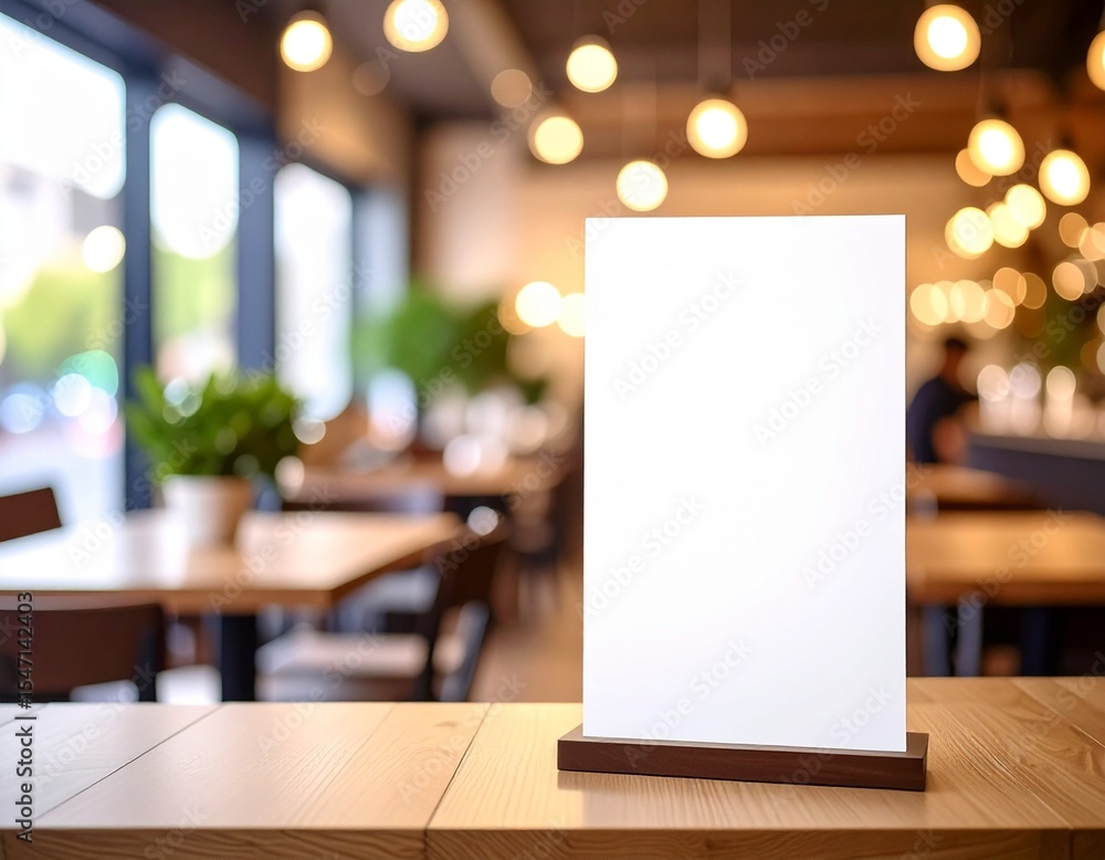 Fototapeta premium MOCK UP SIGN CAFE