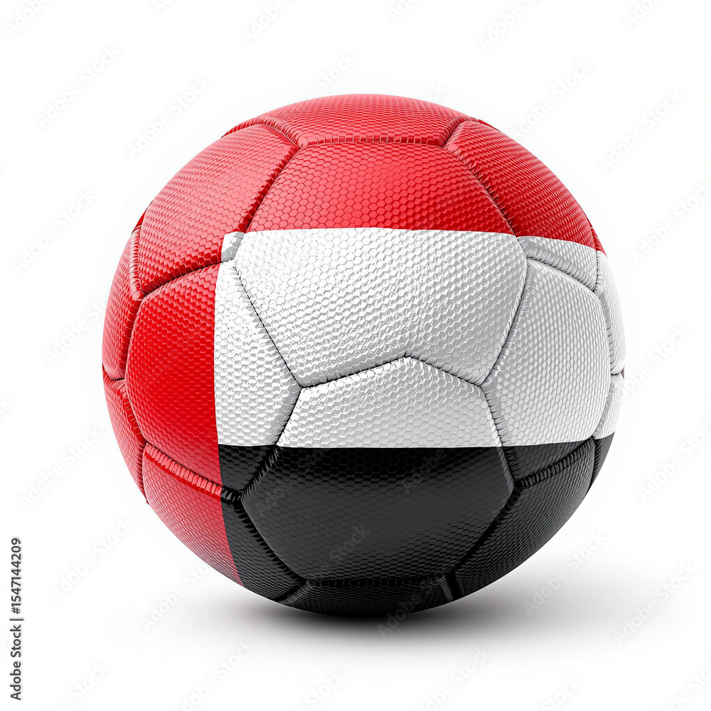 Fototapeta premium red soccer ball