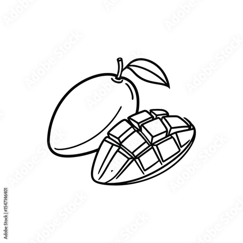 A Mango That’s Been Neatly Sliced