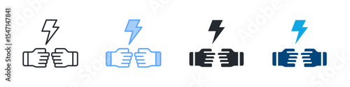 Disputes Icon Set Multiple Style. Designed In Outline, Blue, Glyph, Dual Tone