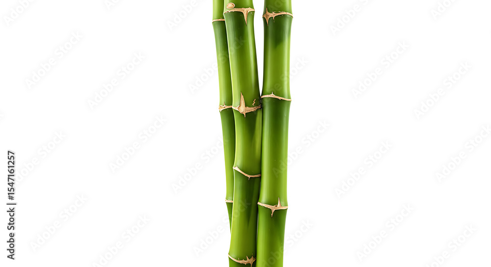 Fototapeta premium bamboo isolated white background