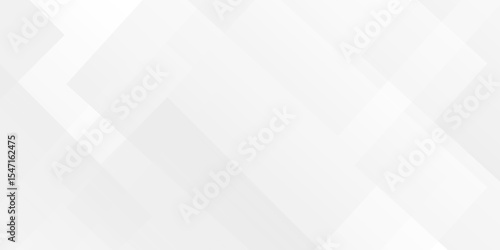 White and gray overlap triangle geometric technology pattern. minimal rectangle randomly arranged white lines transparent web square background layers. overlapping presentation design.	
