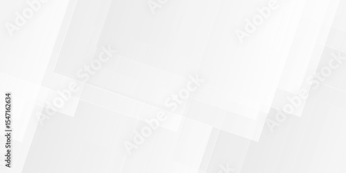 White and gray overlap triangle geometric technology pattern. minimal rectangle randomly arranged white lines transparent web square background layers. overlapping presentation design.	
