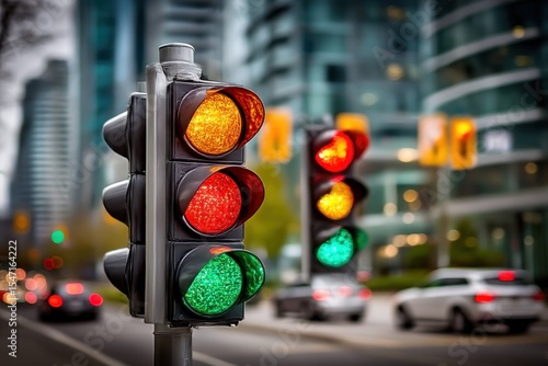 City traffic lights