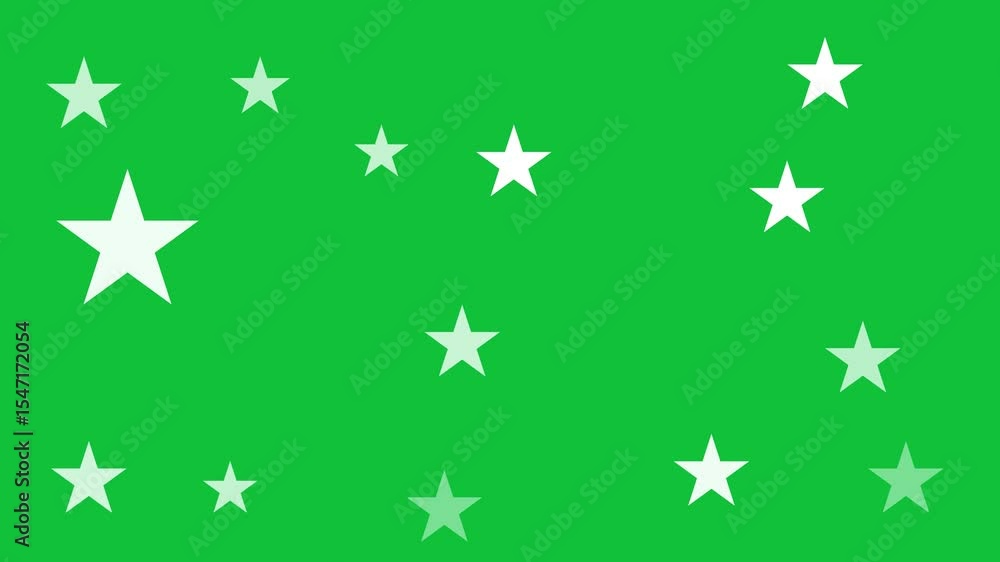 blinking stars in green screen background, 4k video blinking stars in green screen background, 4k video