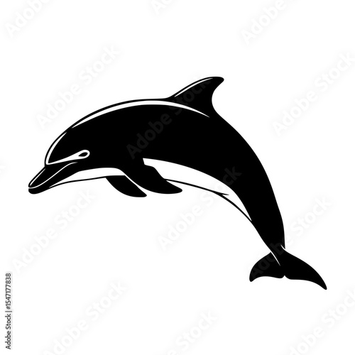 The Graceful Dolphin A Symbol of Intelligence and Playfulness in the Ocean's Depths Swimming Freely