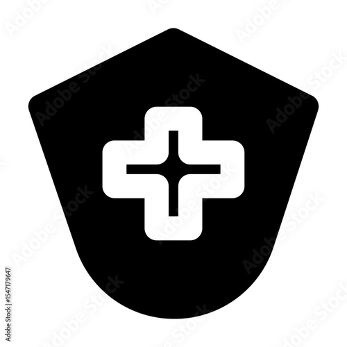Simple solid vector icon antibody representing medical and healthcare themes. Ideal for use in hospital apps, health websites, and telemedicine platforms. Clean SVG format, easy to scale and customize