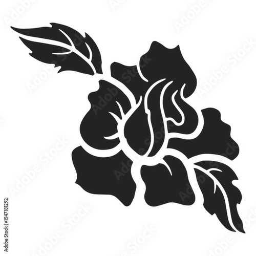 Wallpaper Mural black and white rose Torontodigital.ca