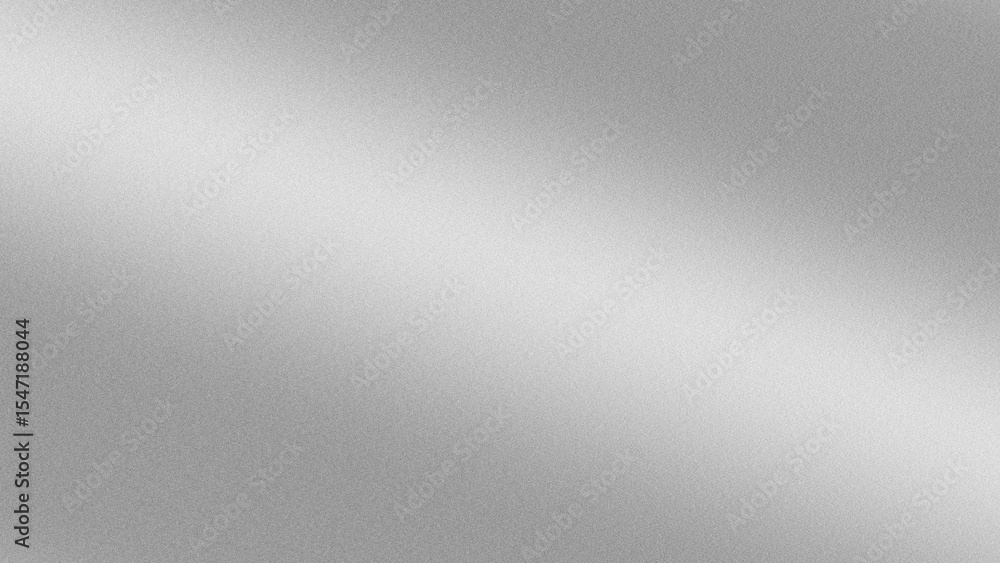 Obraz premium Metallic silver grainy gradient texture background.