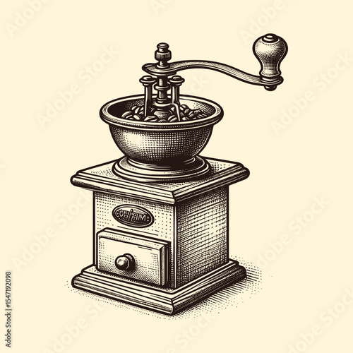 vintage coffee grinder
