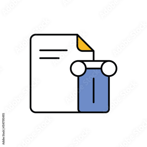 History Section Icon vector stock illustration