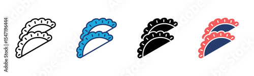 Dumpling icon sheet multiple style collection