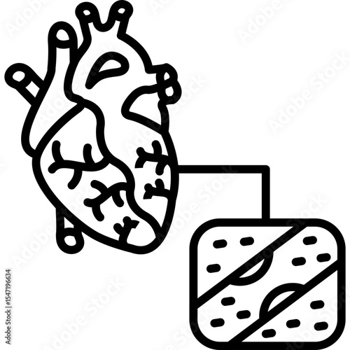 Coronary Artery Bypass Icon