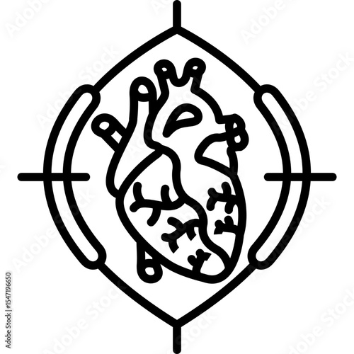Open Heart Surgery Icon