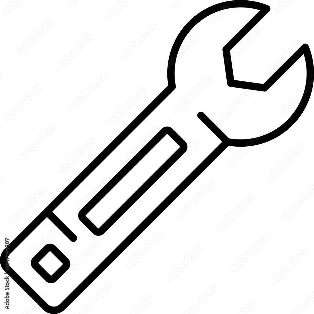 Adjustable Wrench Icon Adjustable Wrench Icon