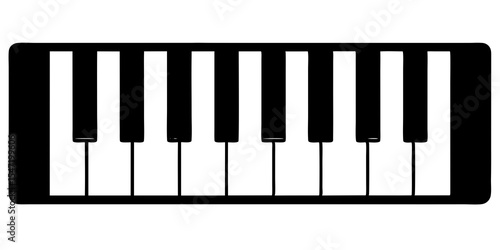 piano keys vector illustration