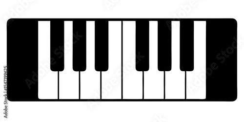 piano keys vector illustration