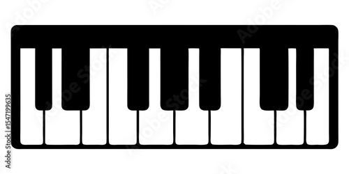 piano keys vector illustration