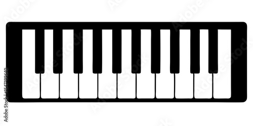 piano keys vector illustration