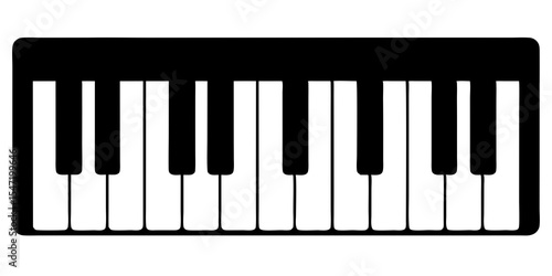 piano keys vector illustration