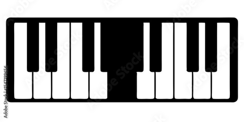 piano keys vector illustration