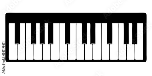 piano keys vector illustration