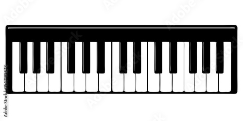 piano keys vector illustration
