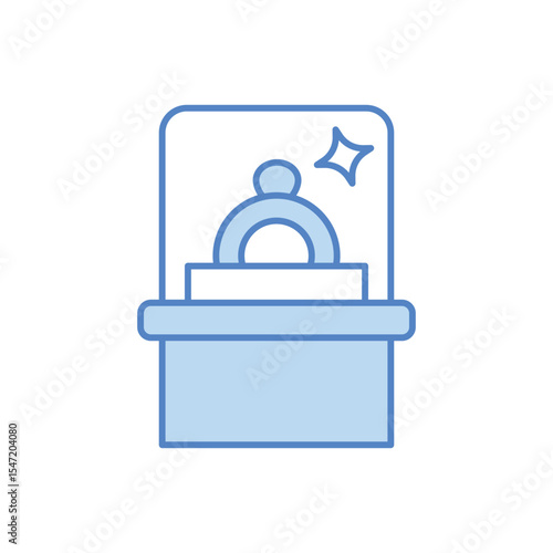 Exhibit Display Icon vector stock illustration