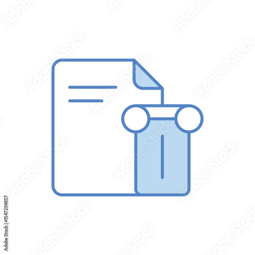 History Section Icon vector stock illustration