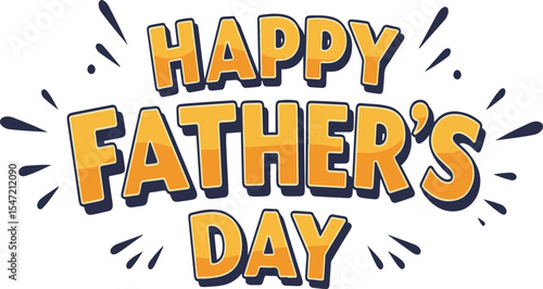 A vibrant illustration celebrating Father's Day.