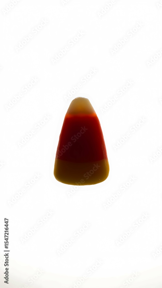 Fototapeta premium Single candy corn isolated on white background