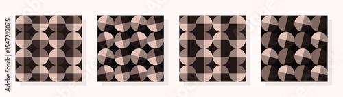 Set of organic trendy, modern geometric printable seamless pattern. Minimal geo backgrounds ideas for textile, home decor, banner, poster, template, business, wall paper, laminates. 