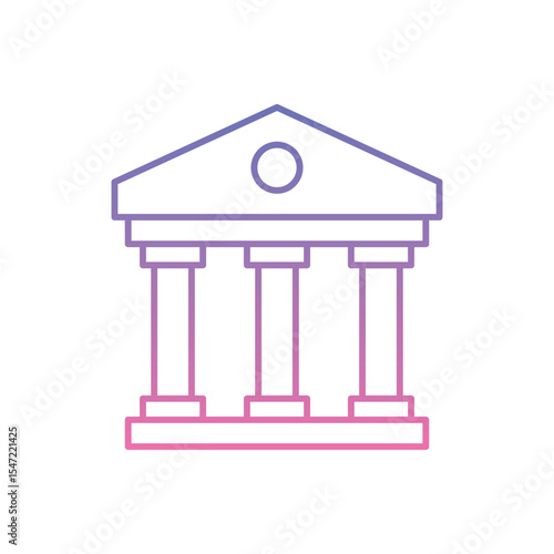 Museum Building Icon vector stock illustration