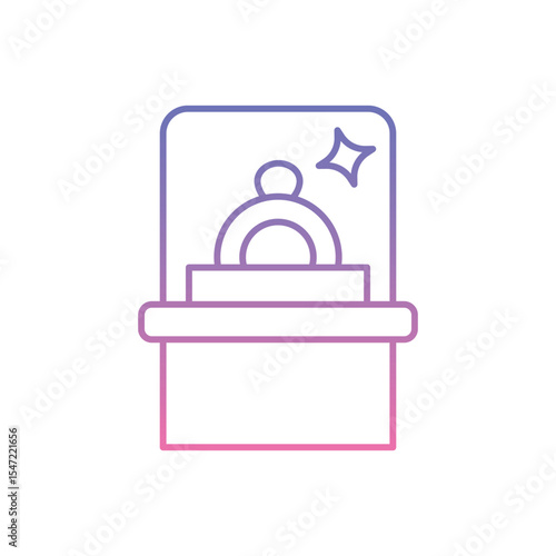 Exhibit Display Icon vector stock illustration