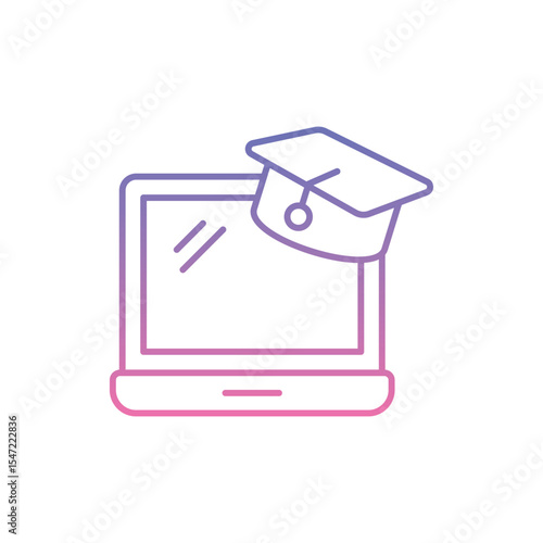 Educational Program Icon vector stock illustration