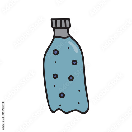 mineral bottle water hand drawing illustrator