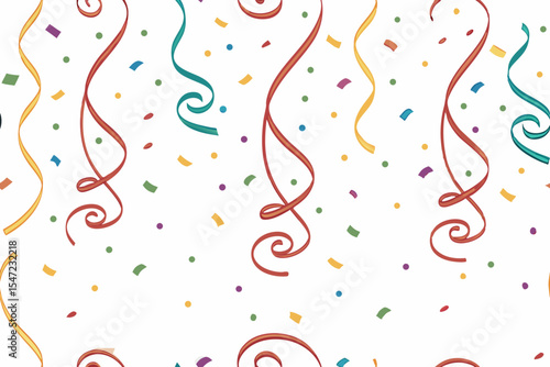 party streamers and confetti