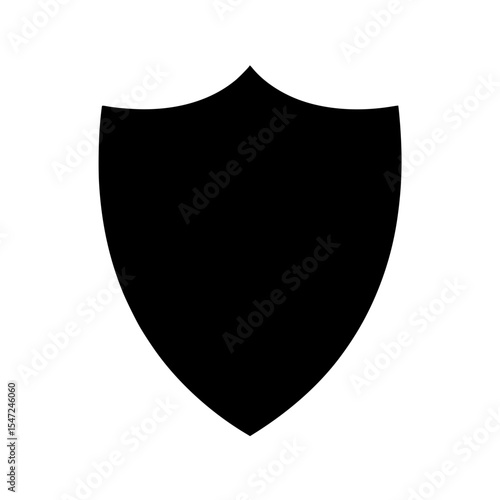 Free Download Black silhouette of shield symbol - GFXLoad