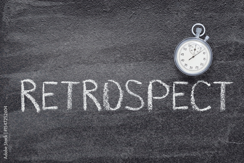 Bild auf Leinwand retrospect word watch